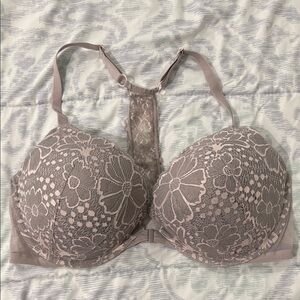 Victoria Secret Elegant Lace Women's Bra in Gray